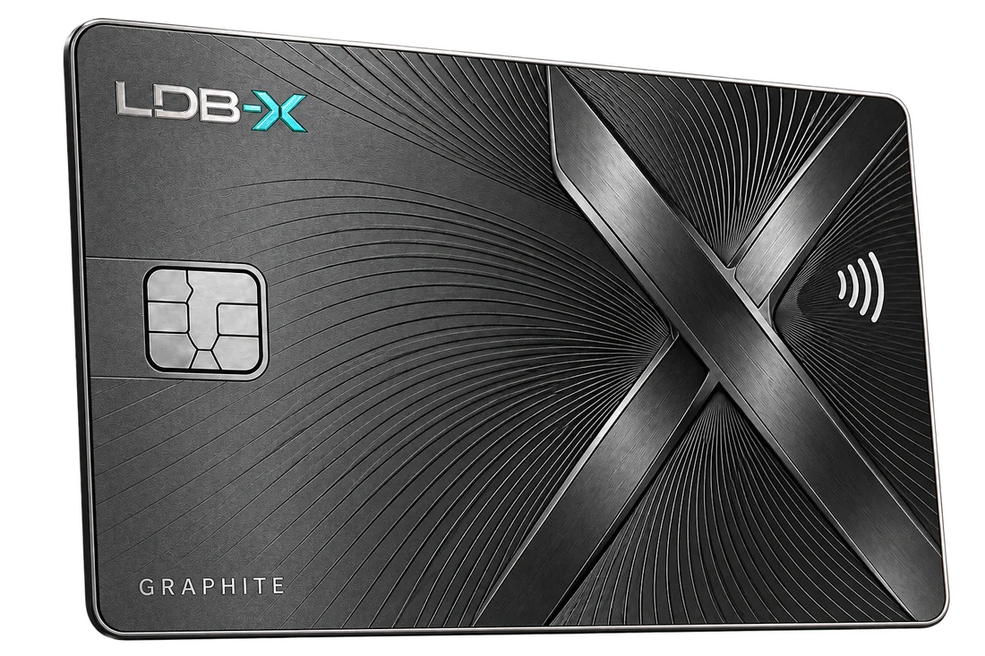 LDB-X Graphite payment card